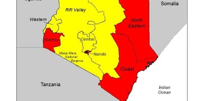 ನಕ್ಷೆ ಕೀನ್ಯಾ ಮಲೇರಿಯಾ